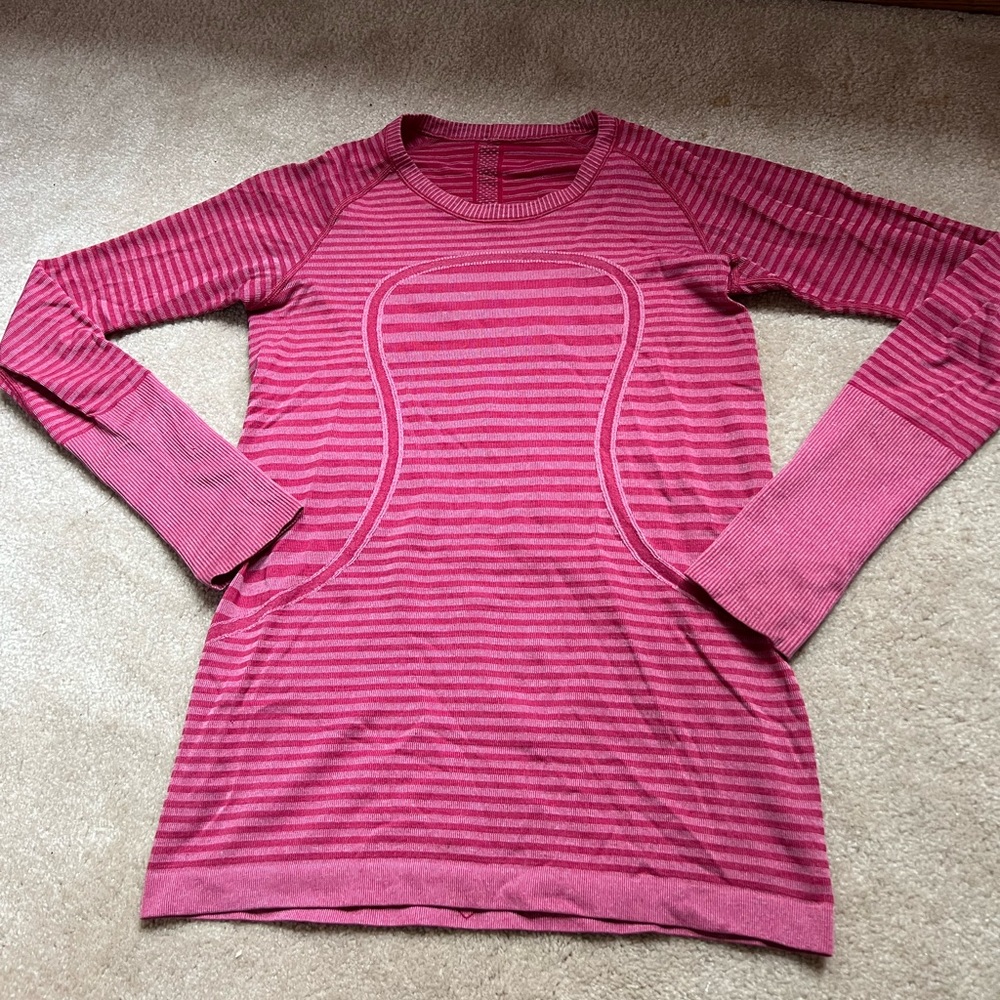 Pink Lululemon Long Sleeve